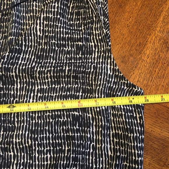 Hilary Radley Black & Ivory White Print Dress 8 - Picture 6 of 7